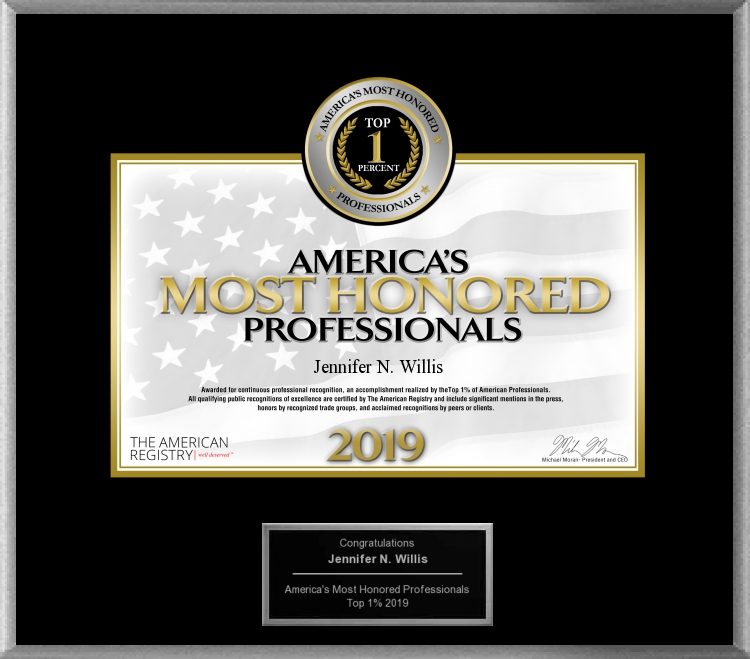Jennifer N. Willis award